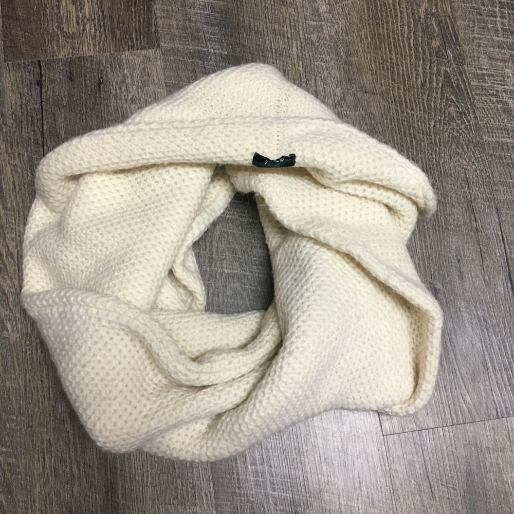 J.crew cream infinity scarf